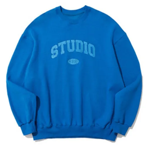 1993studio  |Unisex Street Style Long Sleeves Logo Sweatshirts