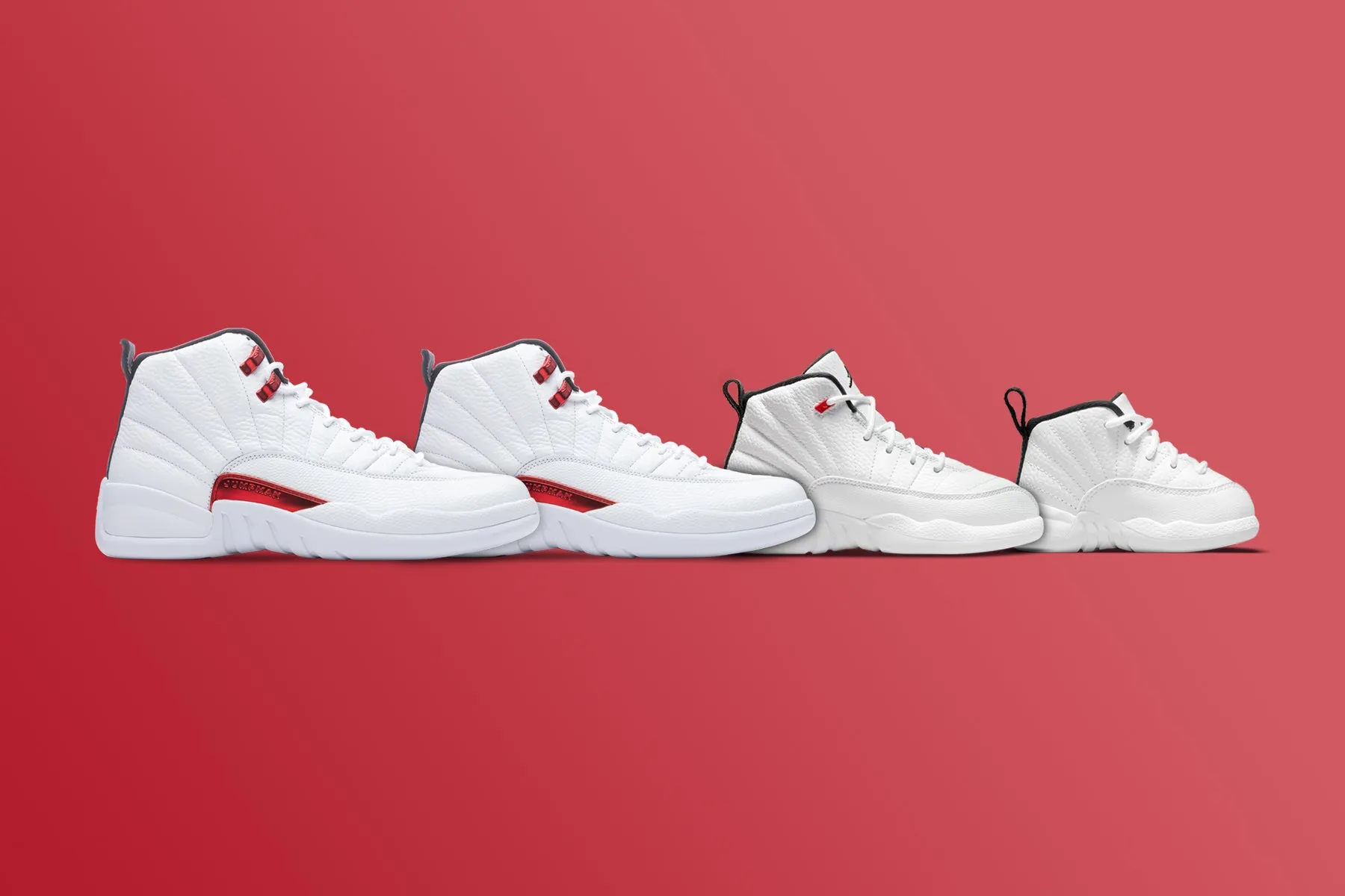 Air 12 Retro 'Twist' - White/University Red