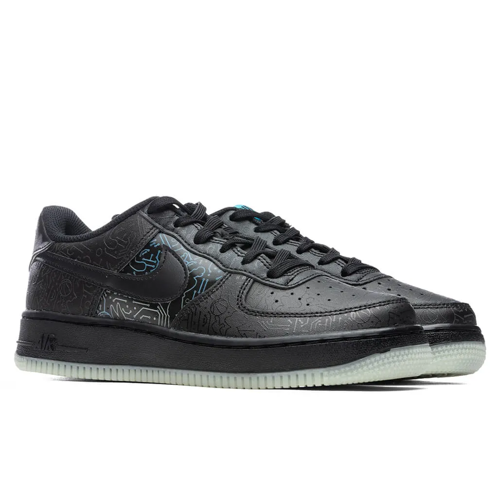 Air Force 1 '06 (GS) - Black/Light Blue Fury