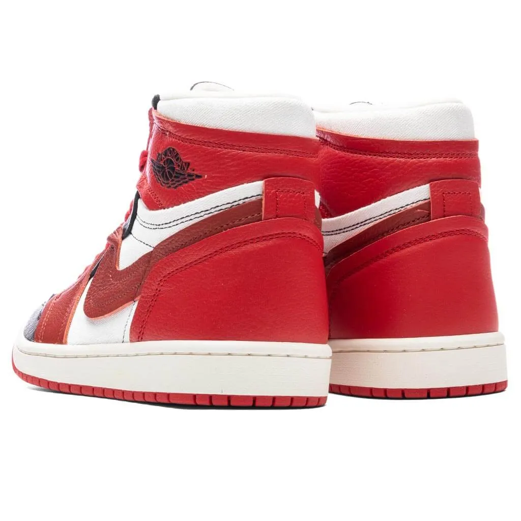 Air Jordan 1 High MM Women's - Sport Red/Dune Red/Black