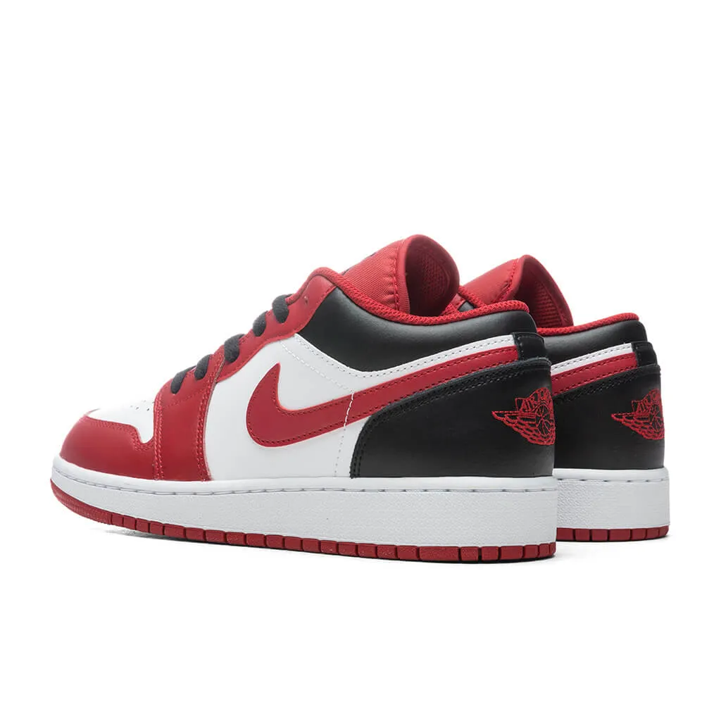 Air Jordan 1 Low  (GS) - White/Gym Red/Black