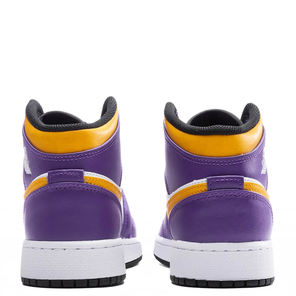 Air Jordan 1 Mid (GS) - Dark Concord/Taxi/White