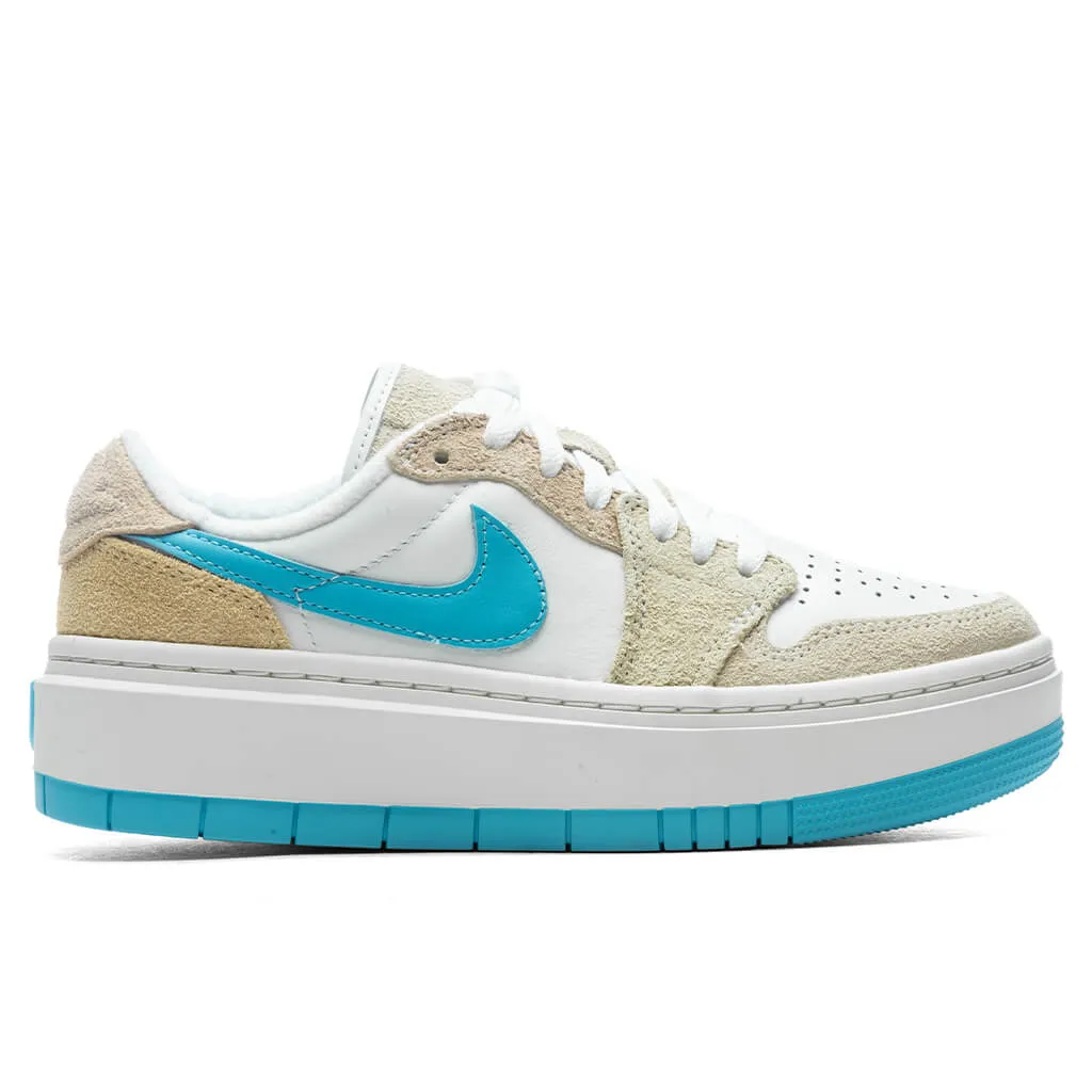 Air Jordan 1 Women's Elevate Low Salt Lake City - White/Baltic Blue/Oil Green