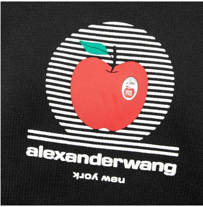 Alexander Wang  |Crew Neck Long Sleeves Cotton V-neck & Crew neck