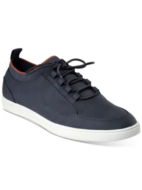 ALFANI Mens Navy Heel Pull-Tab Stretch Cushioned Carson Round Toe Platform Lace-Up Sneakers Shoes M