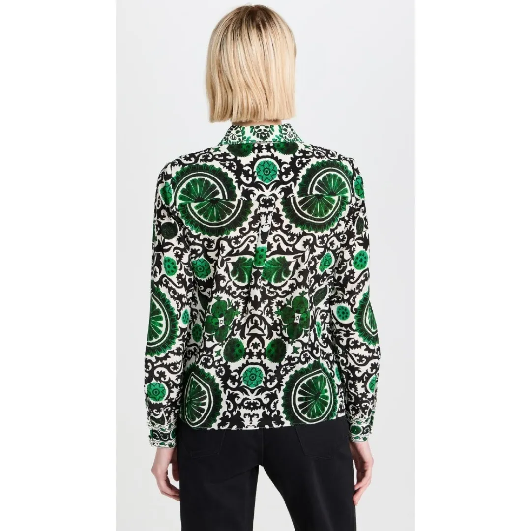 Alice+Olivia  |Casual Style Silk Long Sleeves Office Style Shirts & Blouses