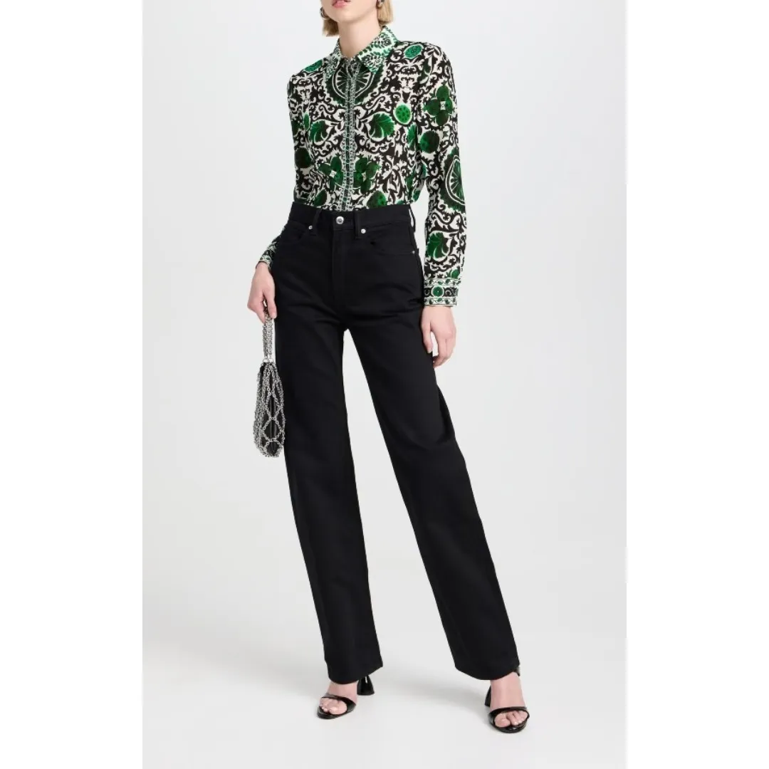 Alice+Olivia  |Casual Style Silk Long Sleeves Office Style Shirts & Blouses