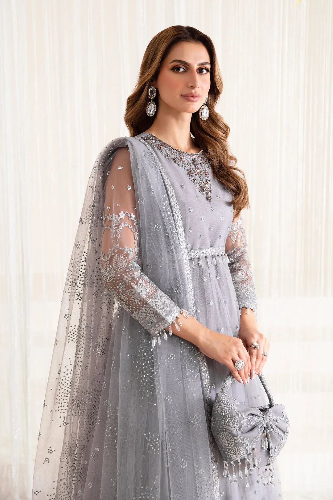 Alizeh Fashion Reena Handcrafted Net Unstitched 3Pc Suit AF-HM-4018-Darcy