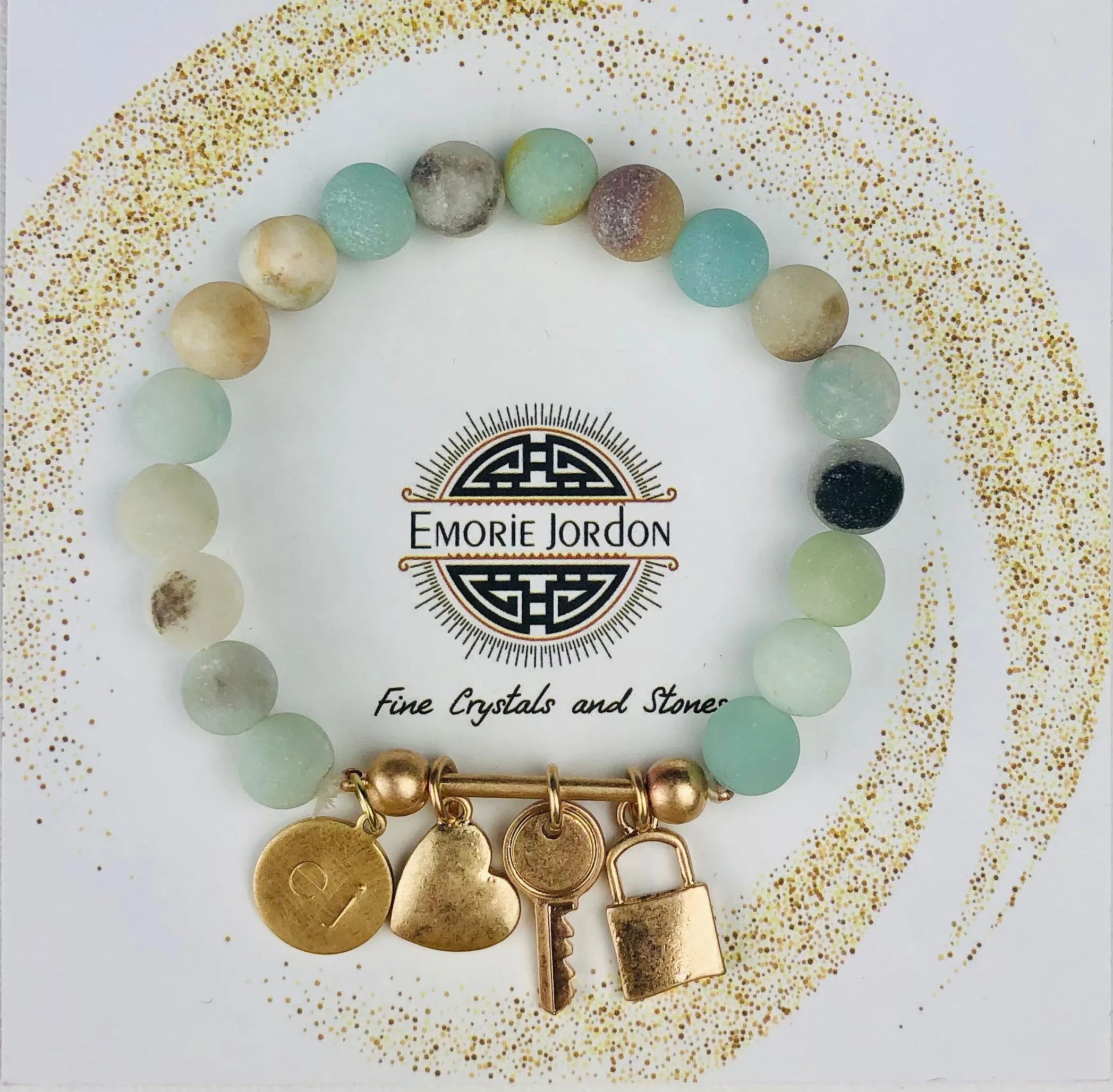 Amazonite Full of Charm Bracelet