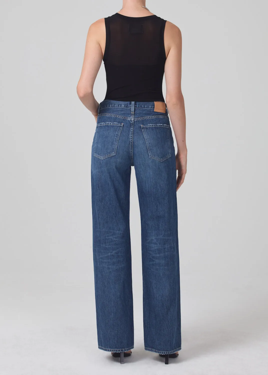 ANNINA TROUSER JEAN IN BLUE ROSE