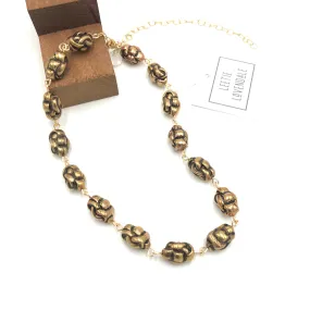 Antique Brass Knotted Amelia Necklace - Live Unboxing NYC #218