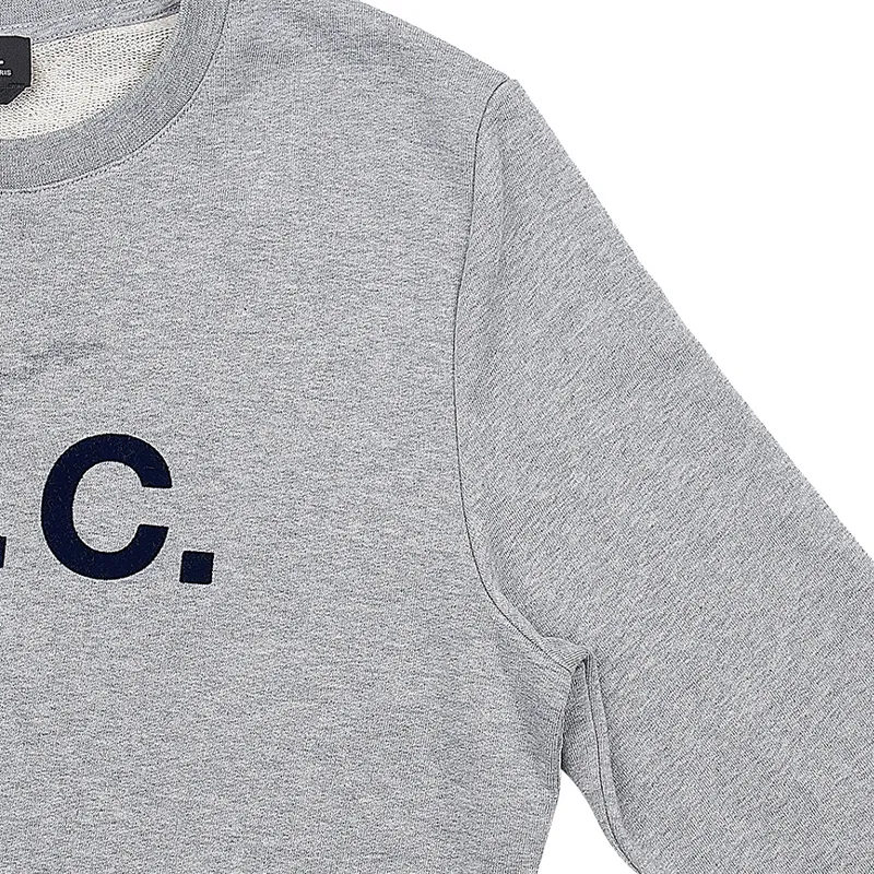 A.P.C.  |Crew Neck Street Style Long Sleeves Plain Cotton Logo