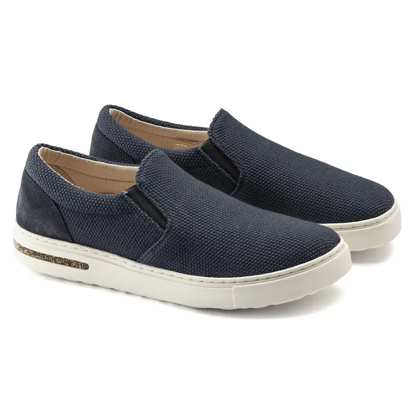 Birkenstock Oswego Canvas/Suede Slip On Sneaker **MEDIUM/NARROW WIDTH**- Midnight