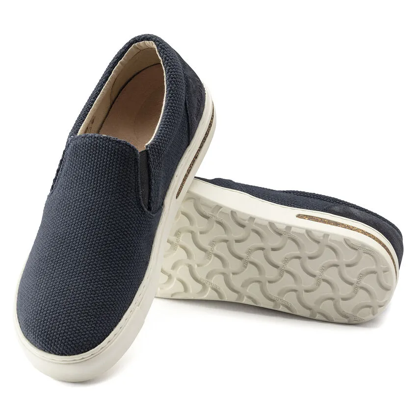 Birkenstock Oswego Canvas/Suede Slip On Sneaker **MEDIUM/NARROW WIDTH**- Midnight