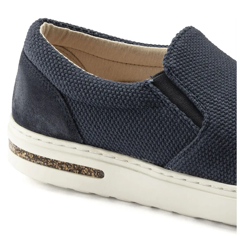 Birkenstock Oswego Canvas/Suede Slip On Sneaker **MEDIUM/NARROW WIDTH**- Midnight