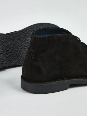 Black Premium Suede Desert Boots | Men | George at ASDA