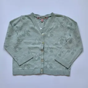 Bonpoint Mint Cherry Print Cotton Cardigan: 18 Months