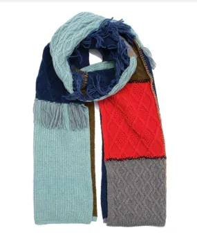 Cable Patchwork Scarf