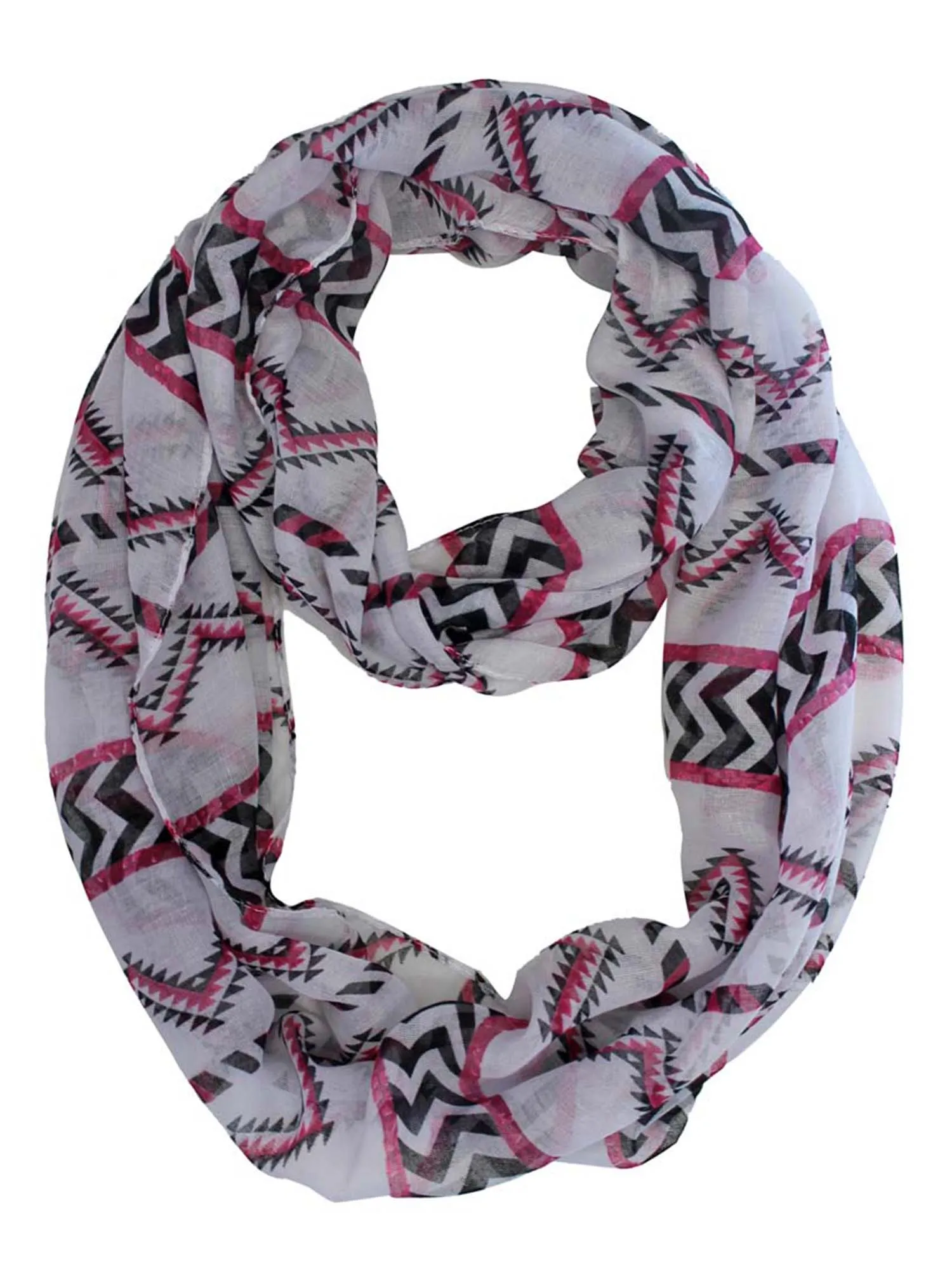 Chevron Aztec Print Infinity Scarf