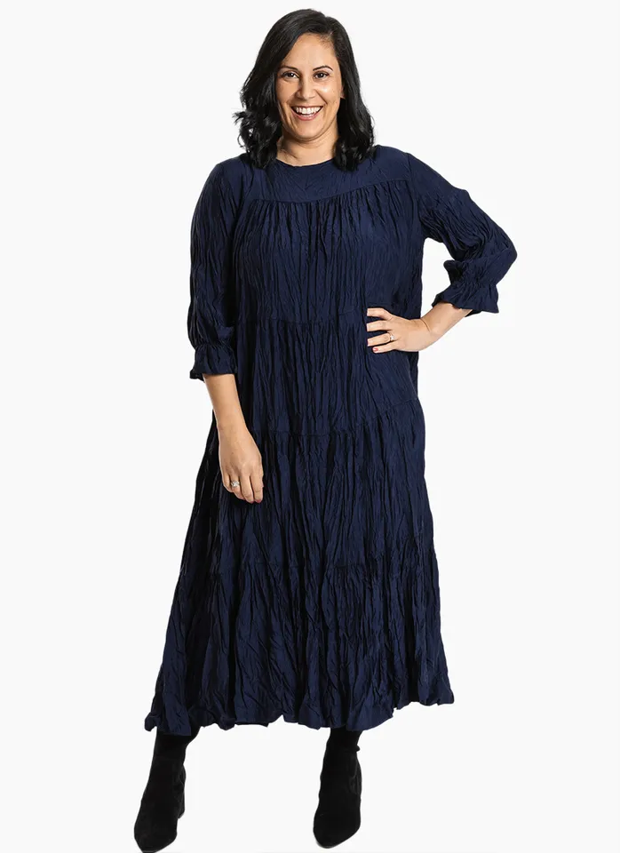 Deanne hobbs Cascade Dress Peacock