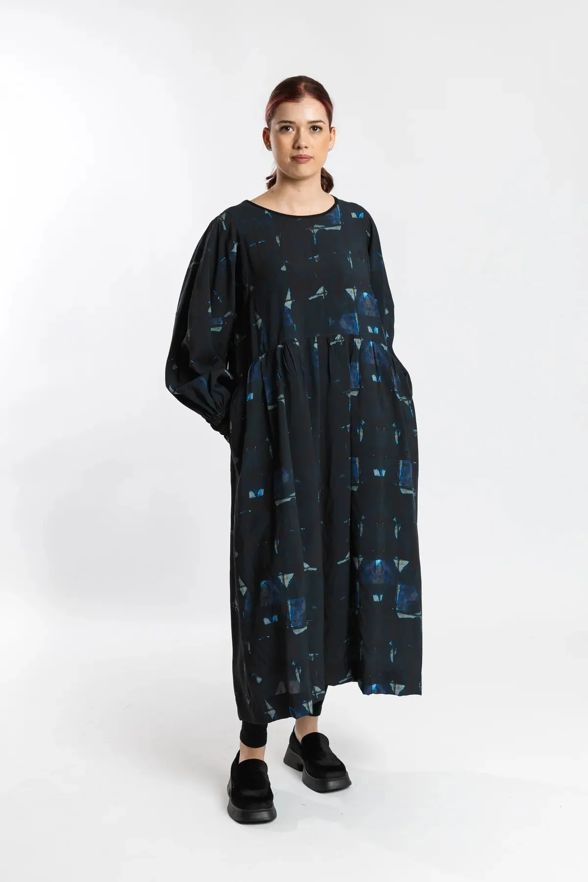 DEEANNE HOBBS Brie Dress Indigo Blue