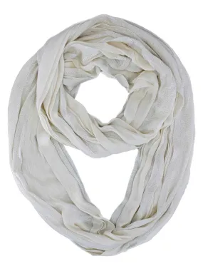 Double Sided Metallic Infinity Scarf