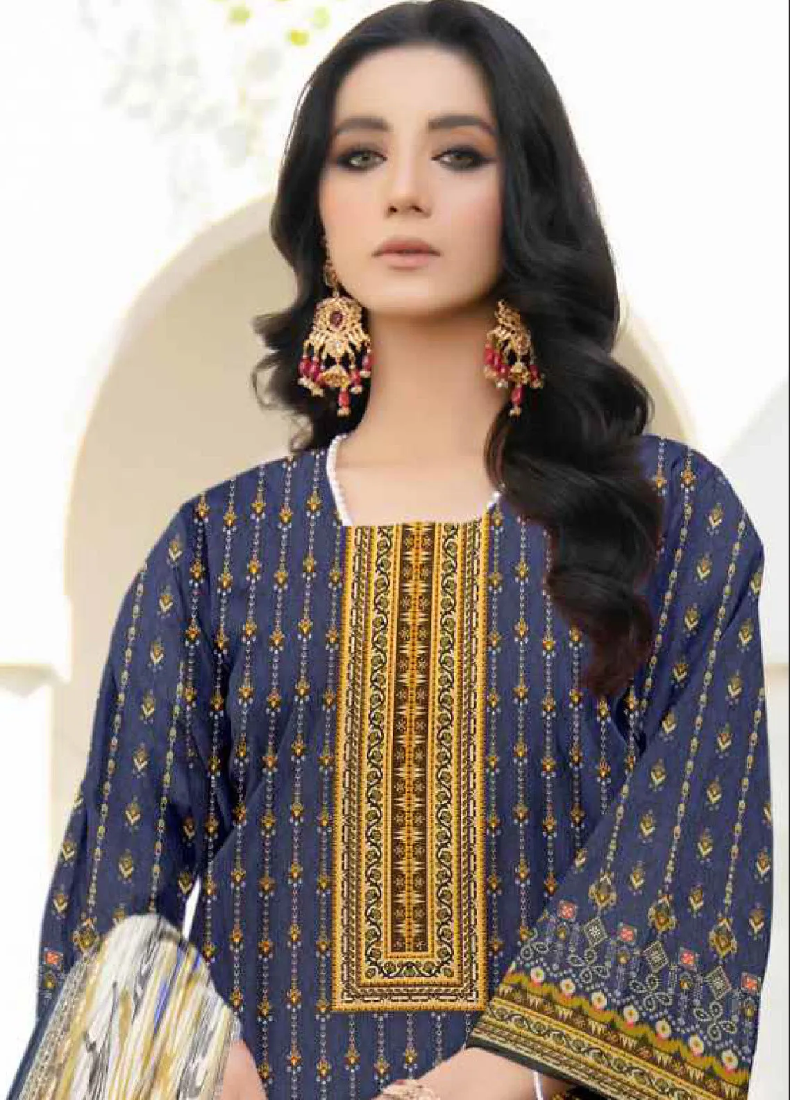 D'Vine By Five Star Digital Printed 3 Piece Unstitched Suit FS24DPL-1156