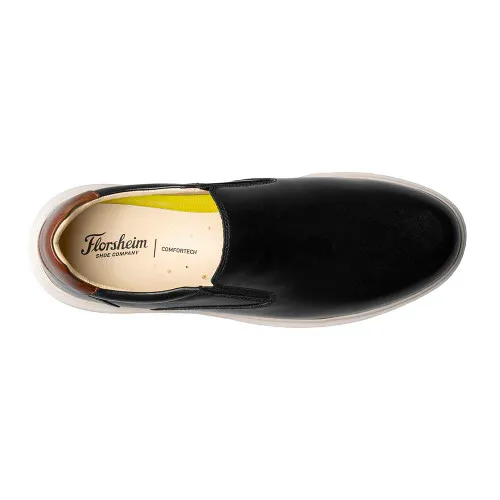 Florsheim Social Plain Black and White Sneaker