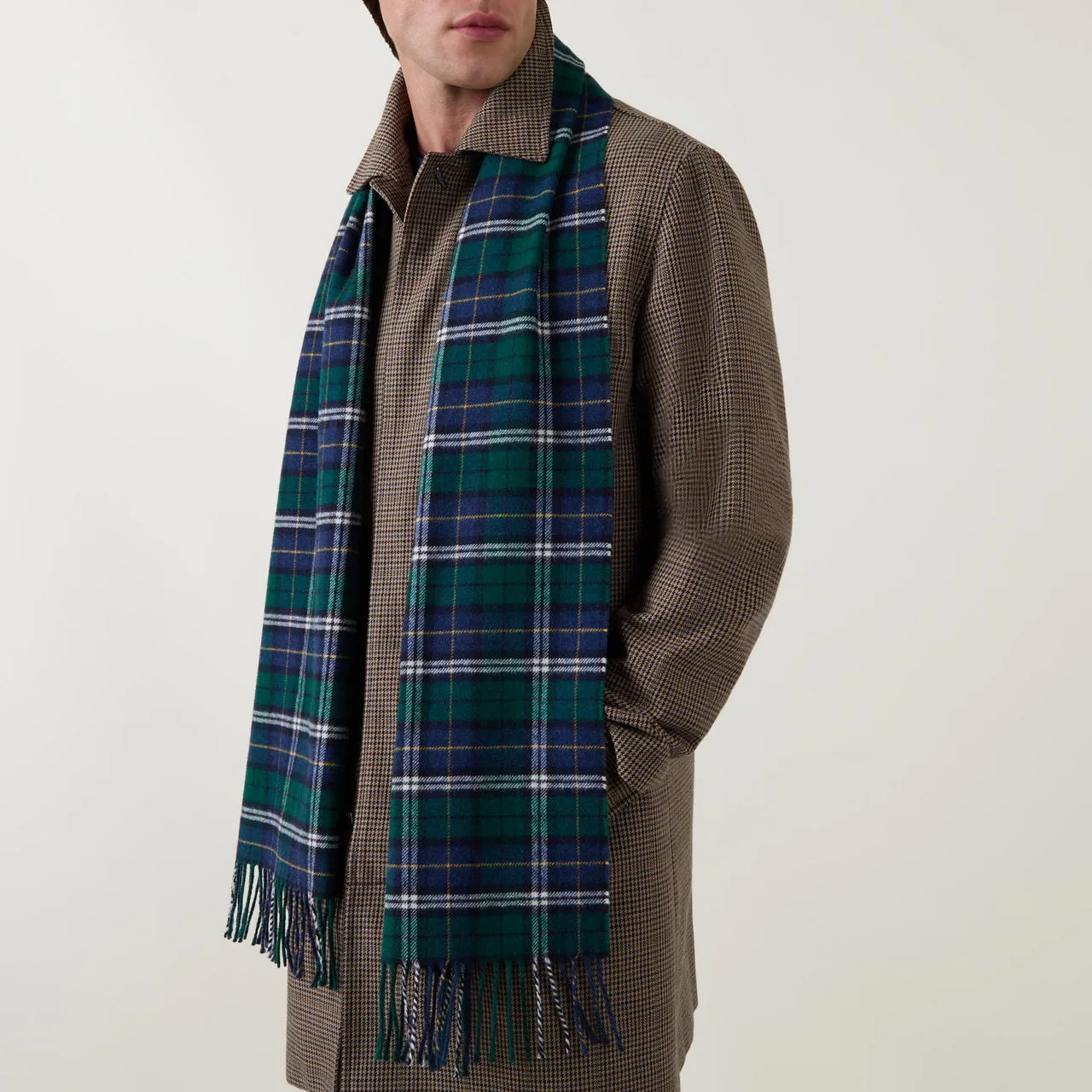 GANT Checked Fringed Scarf - 310