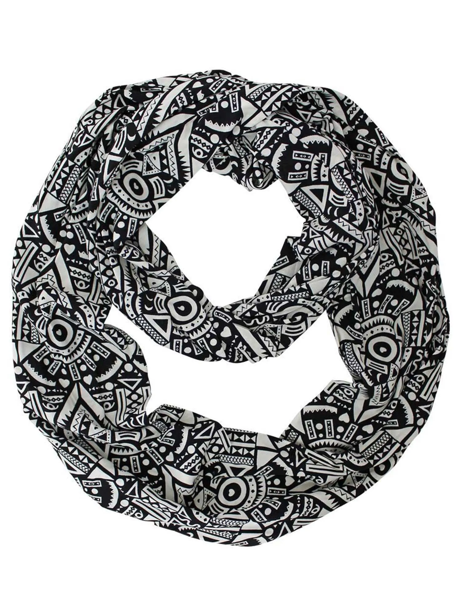 Geometric Pattern Circle Infinity Scarf