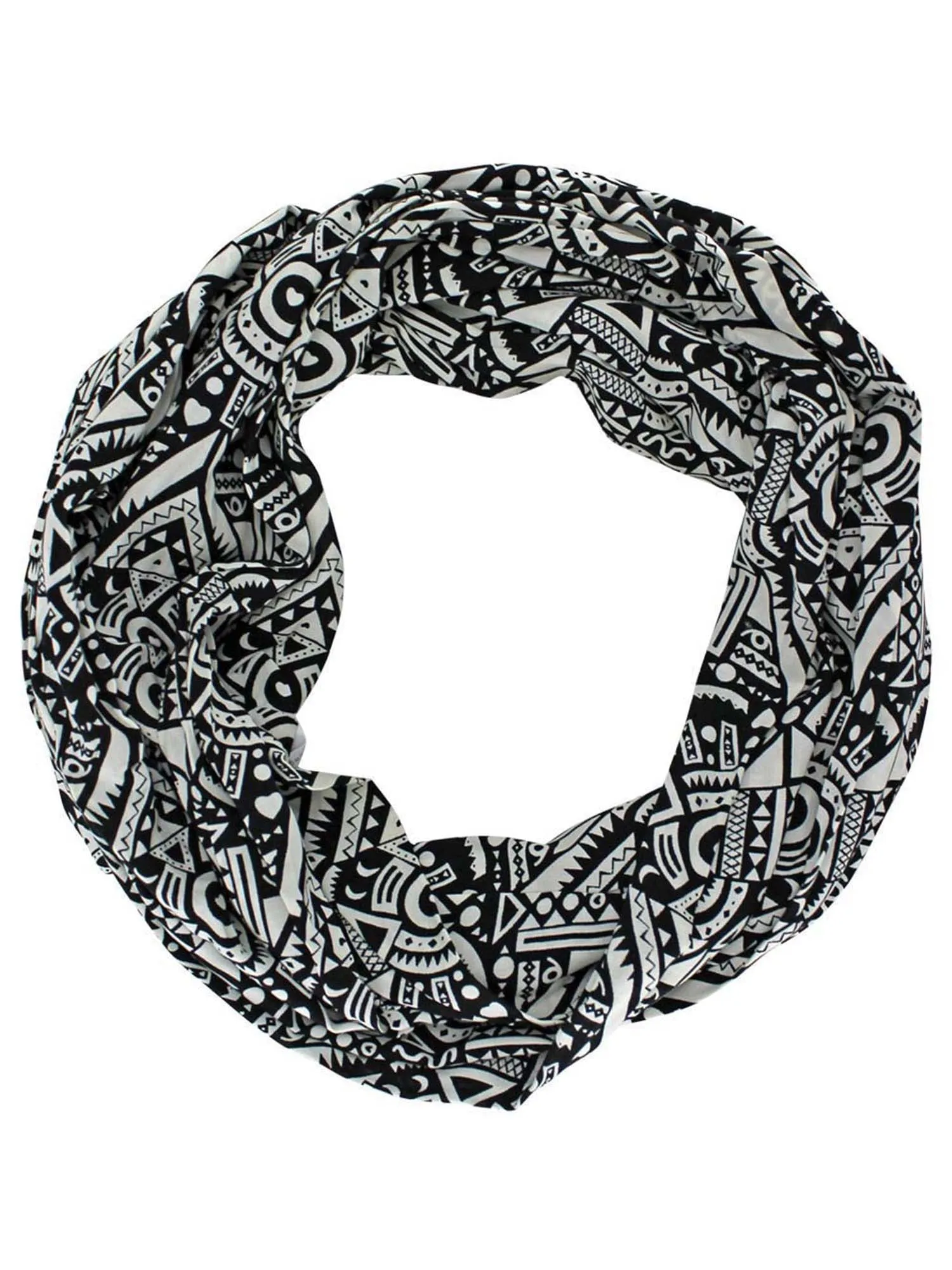 Geometric Pattern Circle Infinity Scarf