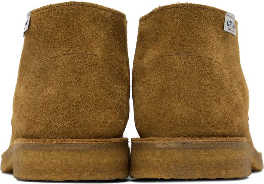 Ghiaia Cashmere Tan Suede Desert Boots