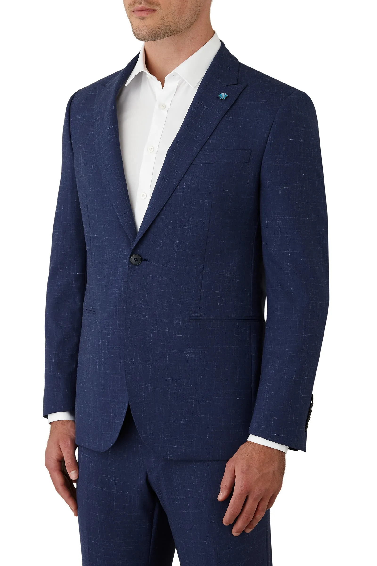 Gibson - Ionic/Caper Suit - Blue/White Textured