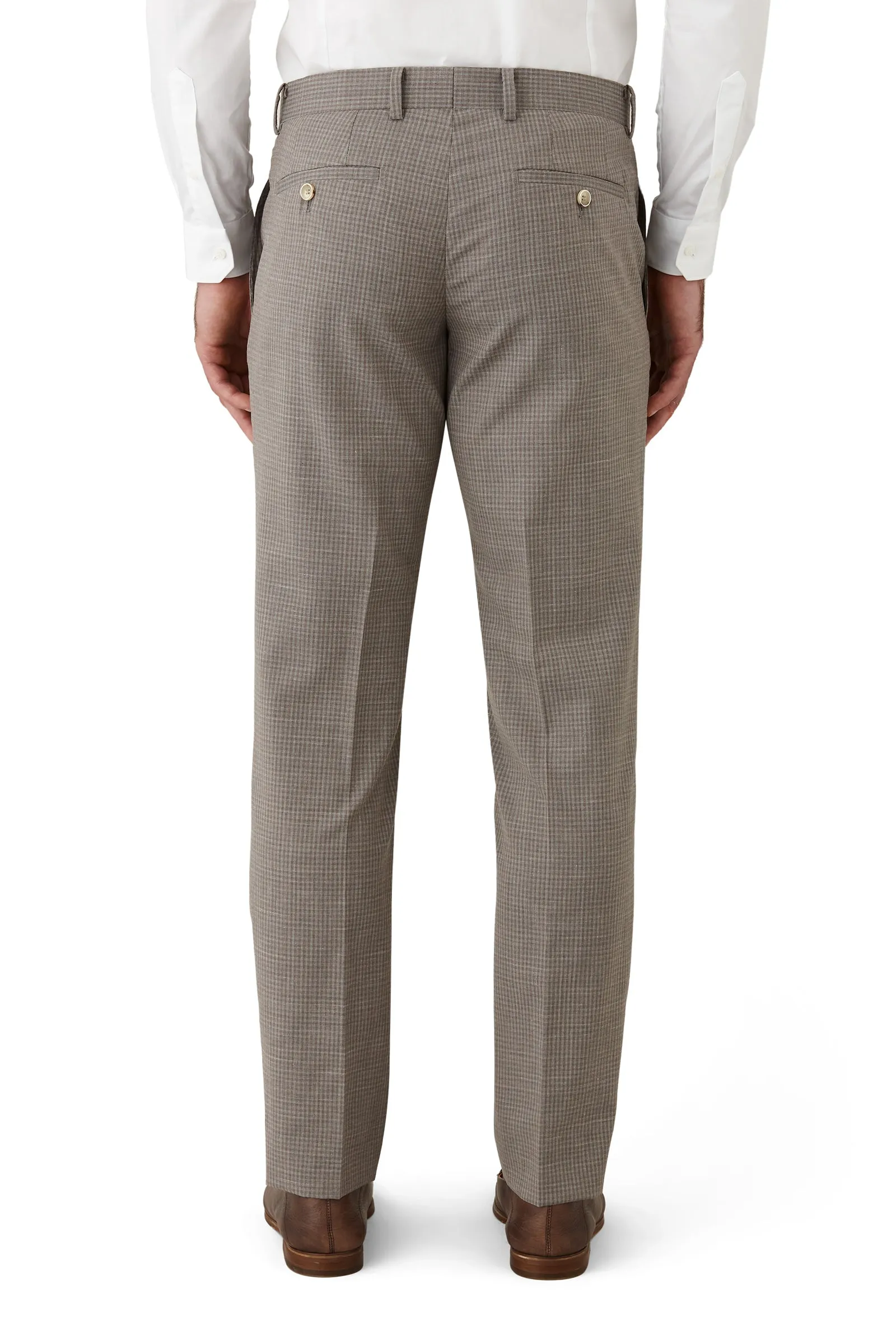 Gibson - Ionic/Caper Suit - Taupe Check