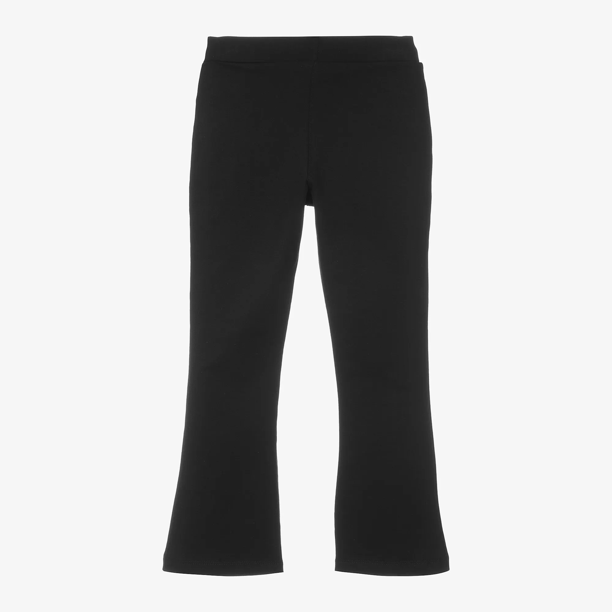 Girls Black Flared Leggings