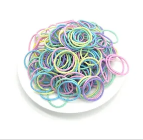 Girls Colorful Nylon Hair Bands Children Ponytail Holder Scrunchie Small Elastic Headband Cute Kids Hair Accessories