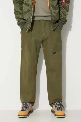 Gramicci cotton trousers Gadget Pant green color