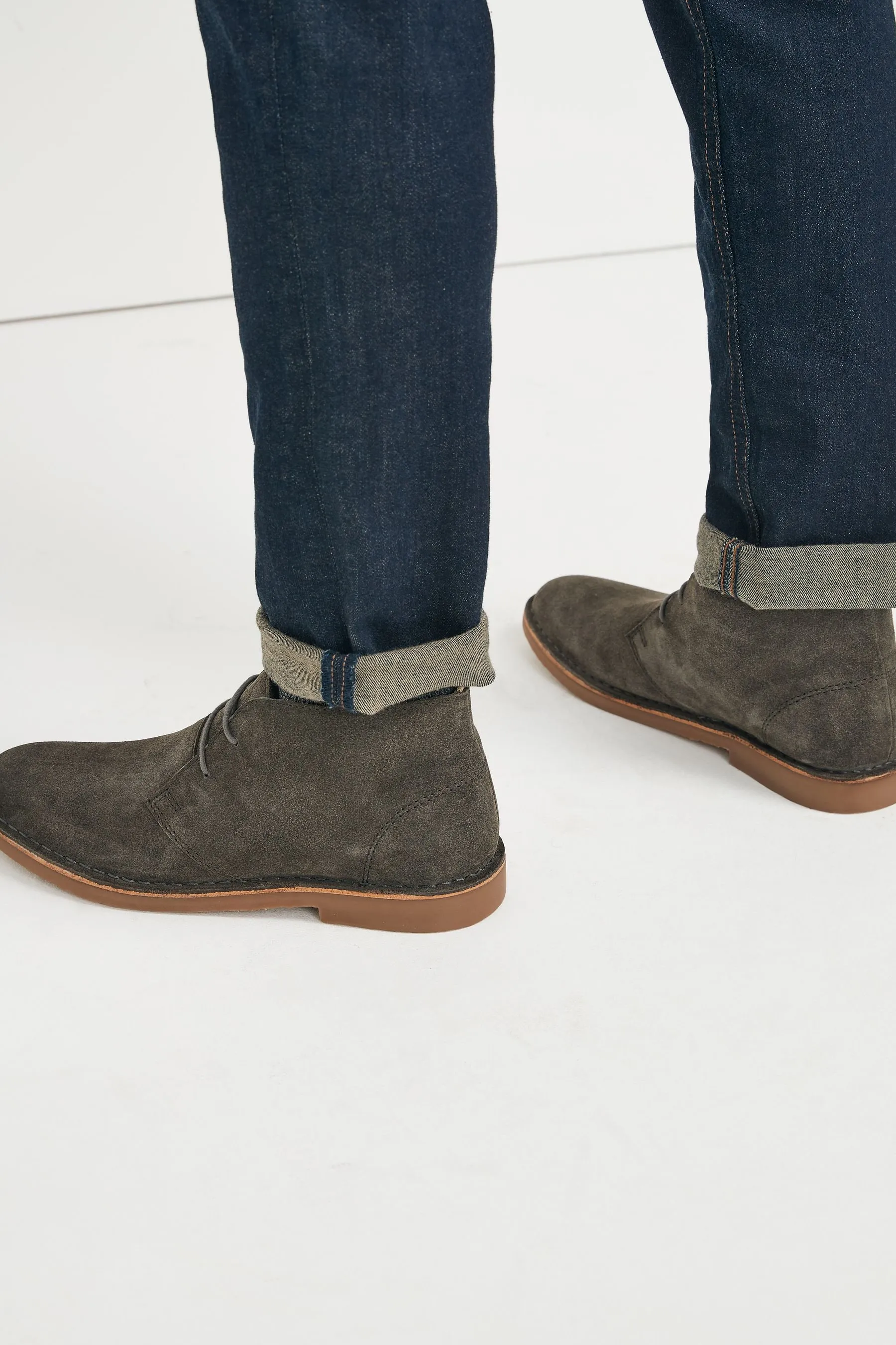 Grey Suede Desert Boots