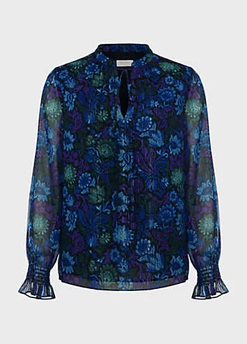 HOBBS Aisha Lurex Blouse | Kaleidoscope