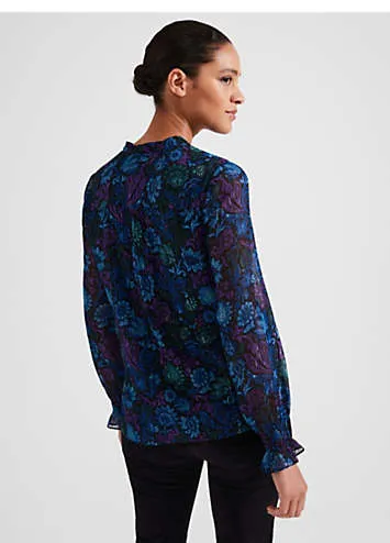 HOBBS Aisha Lurex Blouse | Kaleidoscope