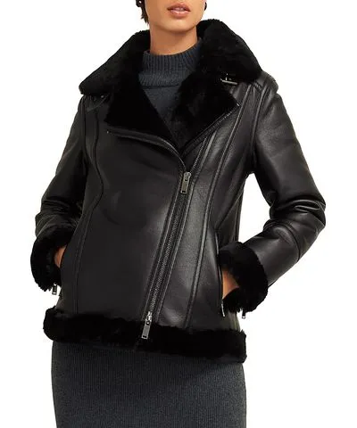 Hobbs London Ali Faux Leather Moto Jacket