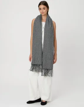 Houndstooth Everyday Scarf in Mono Houndstooth | Glassons