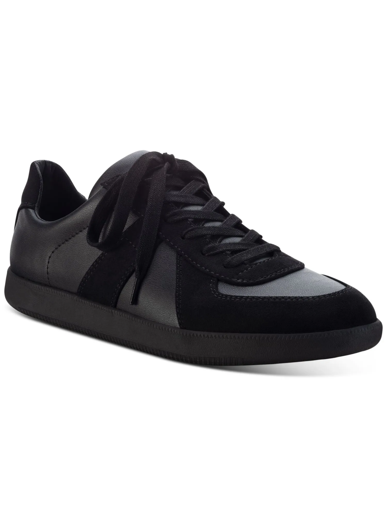 INC Mens Black Padded Court Round Toe Platform Lace-Up Athletic Sneakers Shoes M