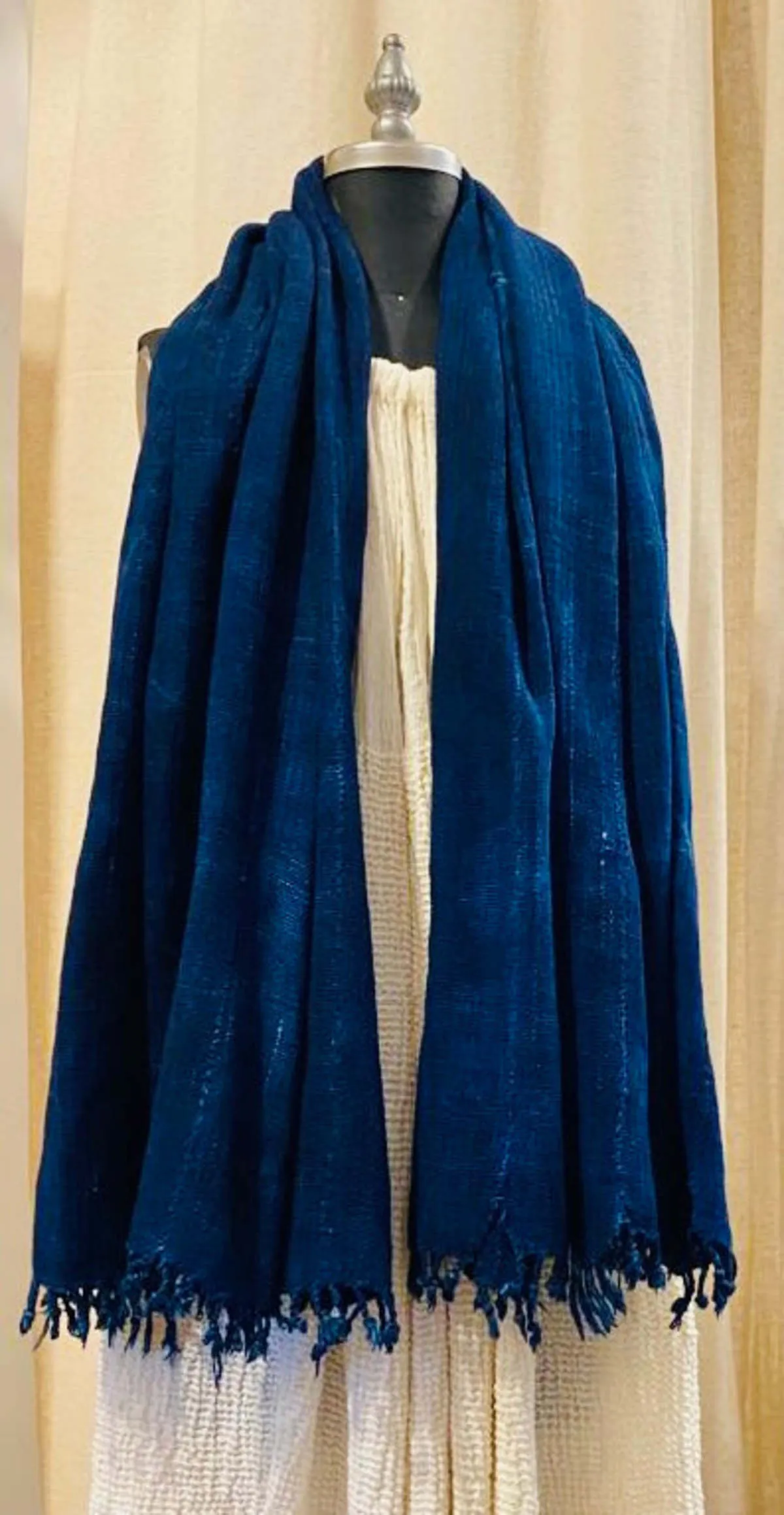 Indigo Vintage handloomed scarf