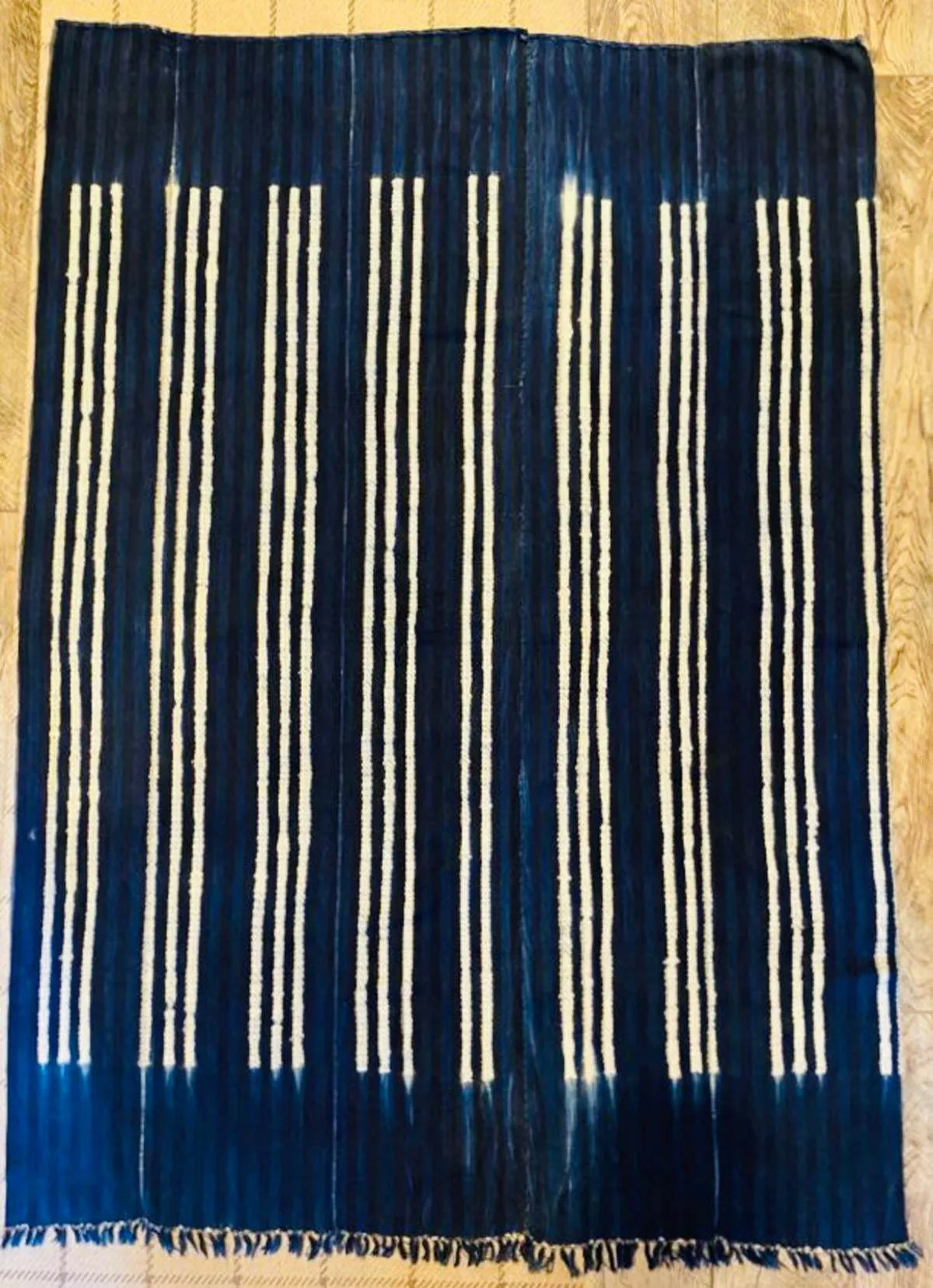 Indigo Vintage handloomed scarf