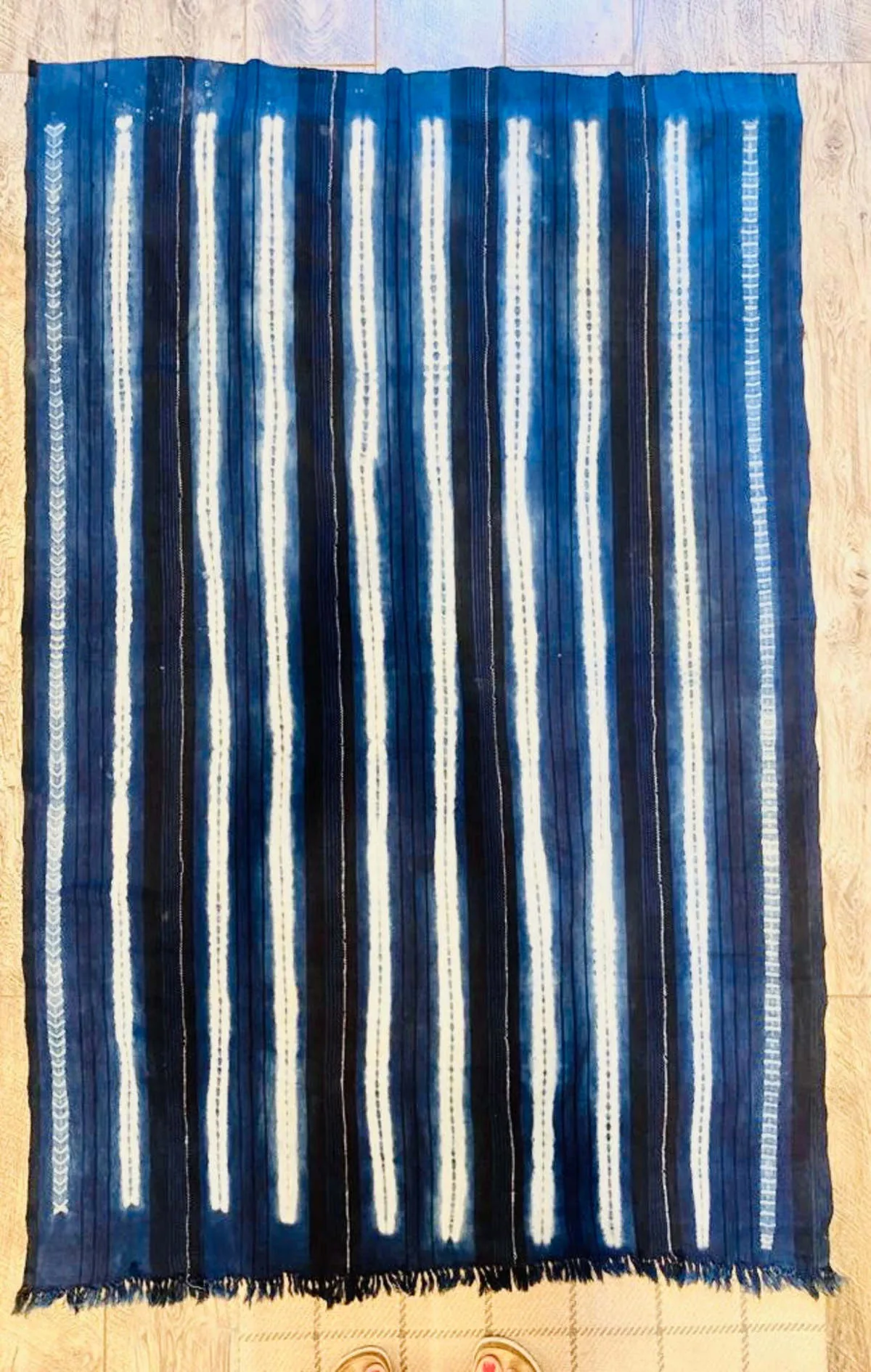 Indigo Vintage handloomed scarf