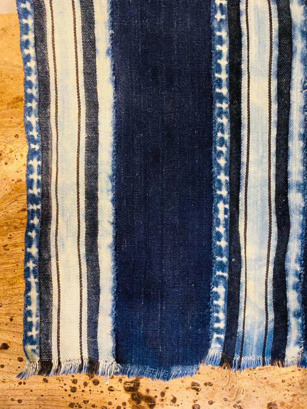 Indigo Vintage handloomed scarf