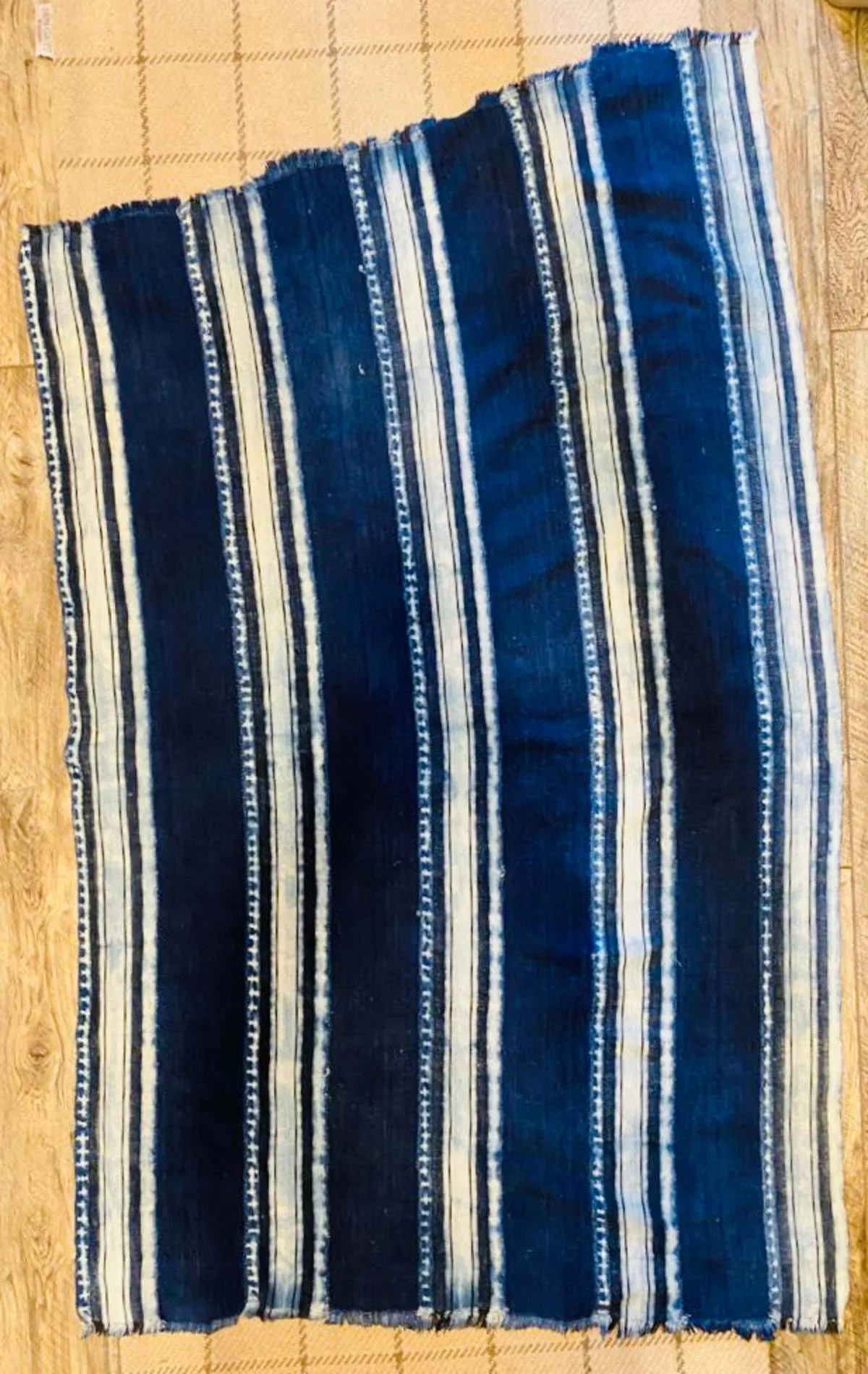 Indigo Vintage handloomed scarf