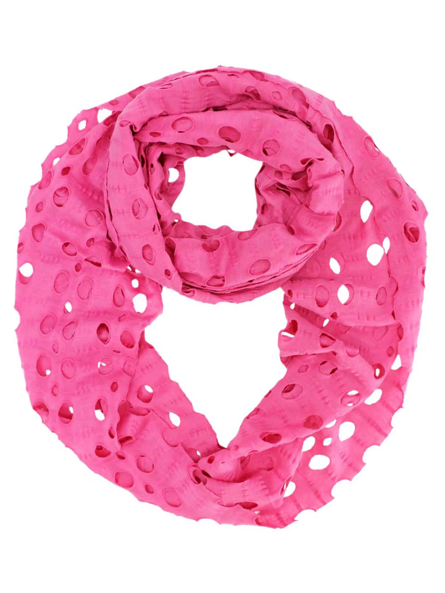 Infinity Ring Scarf With Circle Cut-Outs