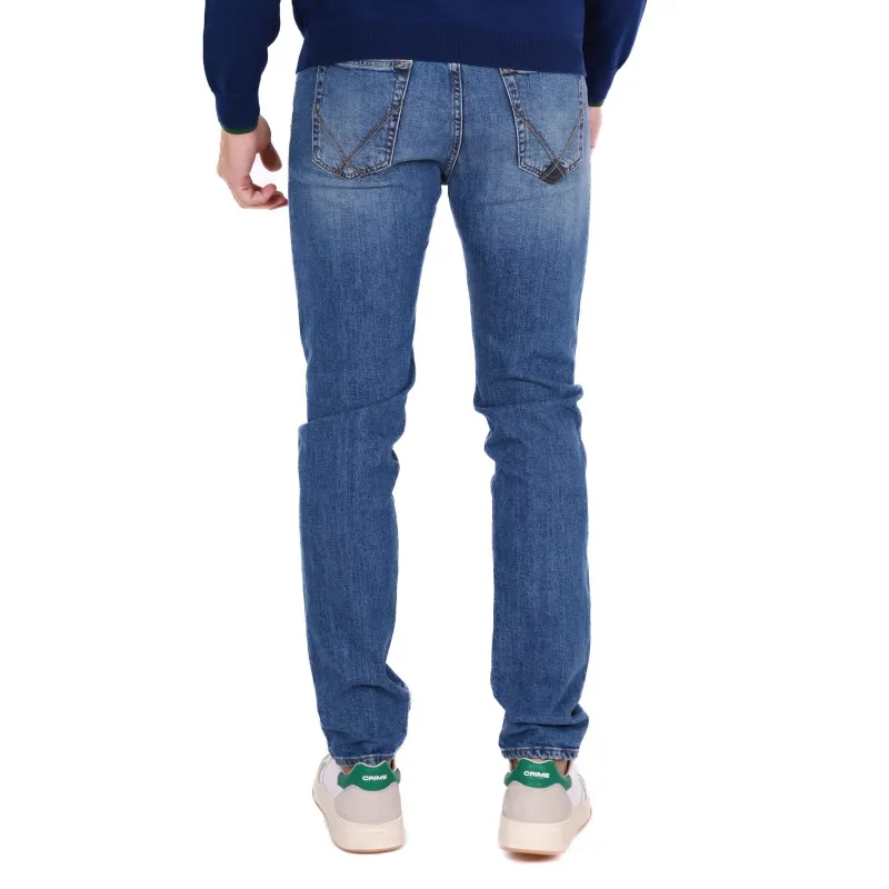 JEANS UOMO SLIM IN DENIM STRETCH, BLU